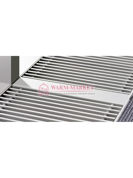 Внутрипольный конвектор Katherm QK шириной 215 мм с линейной решеткой