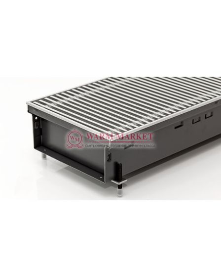 Внутрипольный конвектор Katherm NK глубиной 92 мм с рулонной решеткой