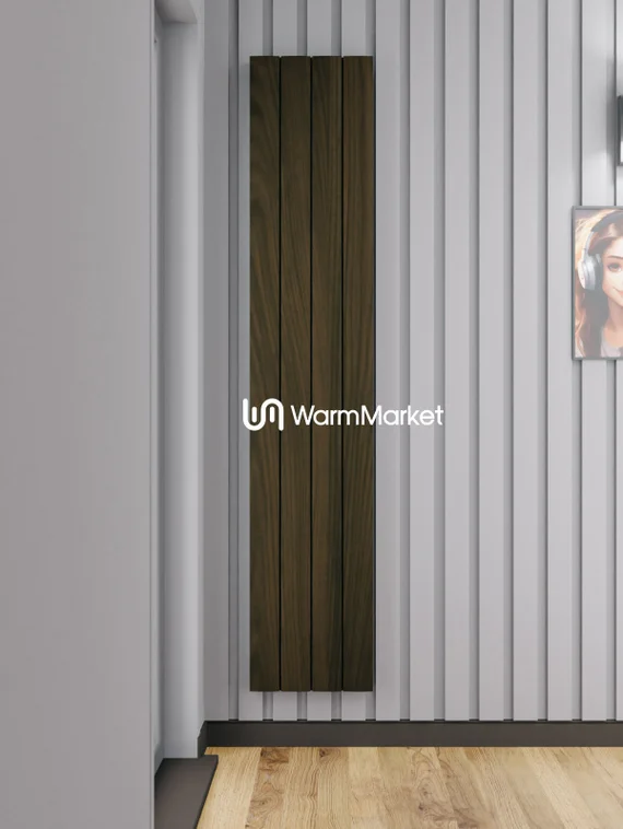 Вертикальный электрический алюминиевый радиатор Axxinot Barkas VE 2000 высотой 2030 мм