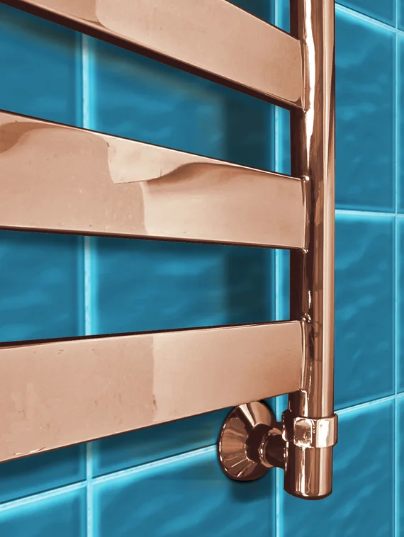 Napoli Bronze  - бронзовый дизайн полотенцесушитель с широким профилем прямоугольного сечения