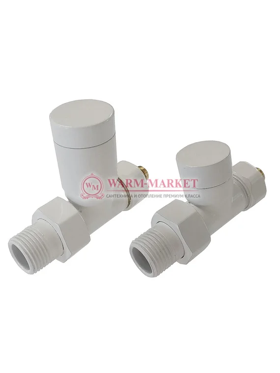 Комплект клапанов с ручной регулировкой Прямой Elegant 6042 Белый