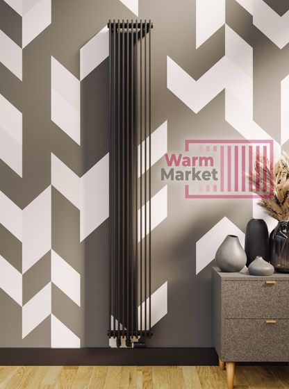 Вертикальный трубчатый радиатор KZTO Paralleli v1 1534 шаг 25