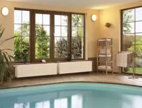 Радиатор Stelrad Compact 21 высотой 300 шириной 2000 мм с боковым подключением