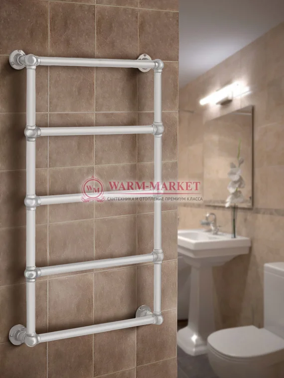 Полотенцесушитель Warmer Bomond в ретро стиле 1000х500 мм, 5 перекладин