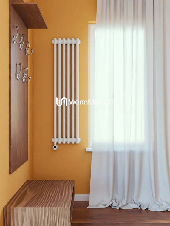 Bareng Softy Electric 2120 - электрический вертикальный двухтрубный трубчатый радиатор высотой 1200 мм