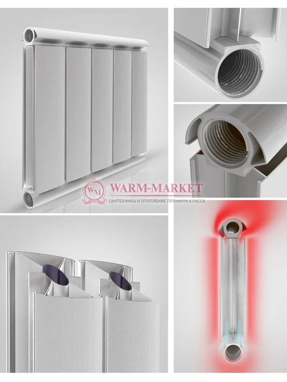 Silver S 500 - цветной алюминиевый дизайн - радиатор