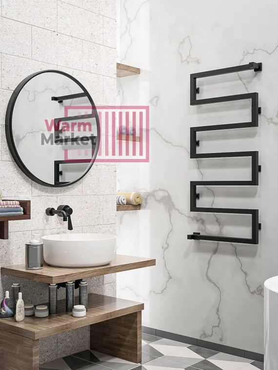 Axxinot Lurosa - змеевидный водяной дизайн полотенцесушитель из нержавеющей стали