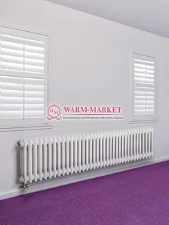 Трубчатый радиатор Dia Norm 2057-36 секций, двухтрубный с нижним правым/левым подключением.