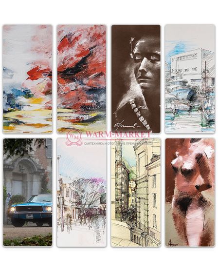 Электрический дизайн-конвектор Chinook Electro шириной 300 мм