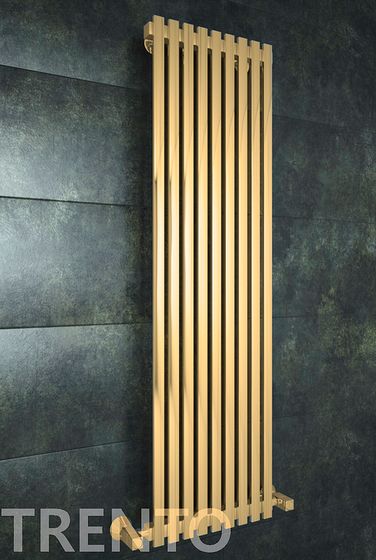 Trento Bronze - дизайн радиатор с прямоугольными вертикалями бронза