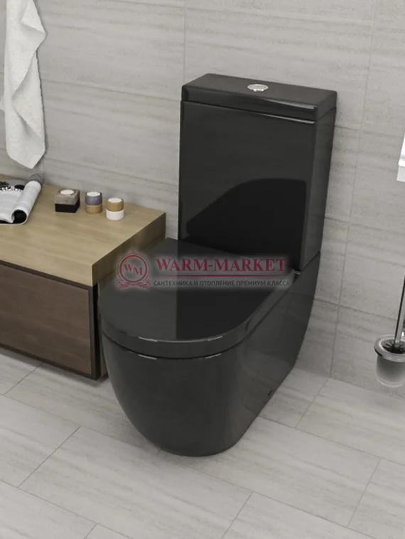 Унитаз Nilo 2301 nero черный глянцевый