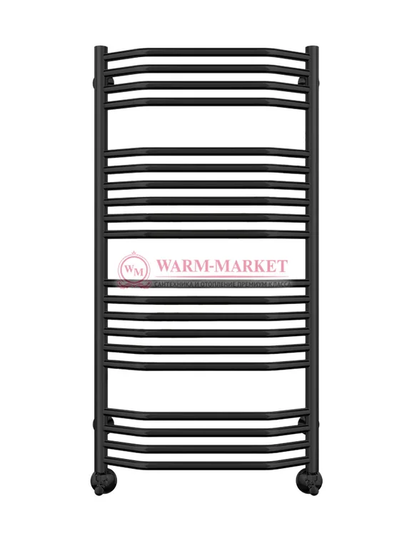 Виктория П20 - электрический полотенцесушитель, черный