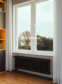 Bareng Softy 2030 - двухтрубный трубчатый радиатор высотой 300 мм, нижнее подключение с термостатикой