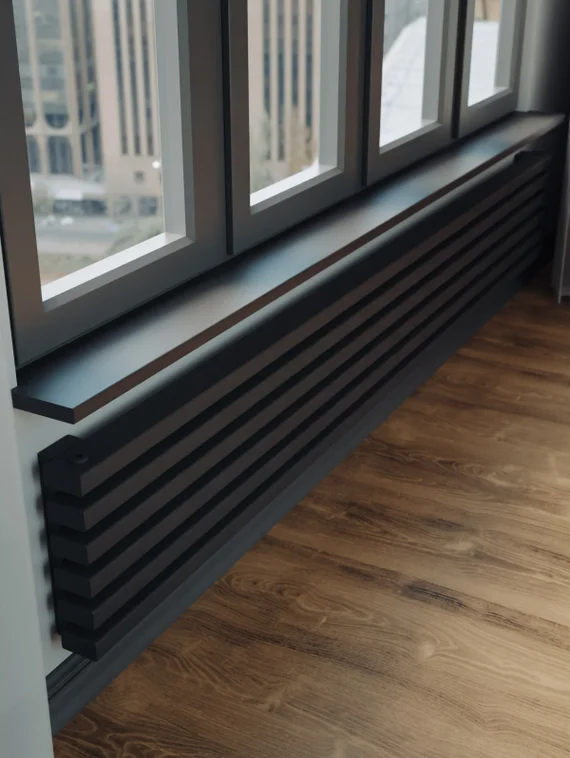 Bronto Plex Z - горизонтальный трубчатый радиатор шириной 2000 мм, нижнее правое подключение