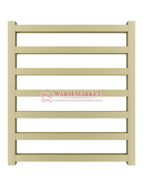 Mandarino Quadrata 500х600 - цветной полотенцесушитель из анодированного алюминия, модель 7/1