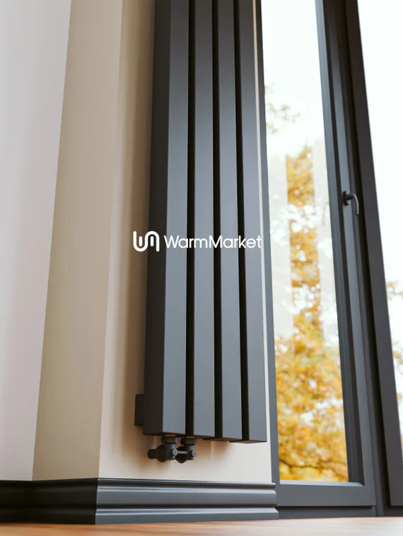 Bareng Livian V 1000 - вертикальный трубчатый радиатор высотой 1000 мм, нижнее левое подключение