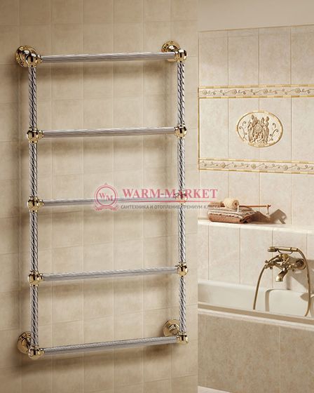 Полотенцесушитель Warmer Vintage в ретро стиле 1000х500 мм, 5 перекладин