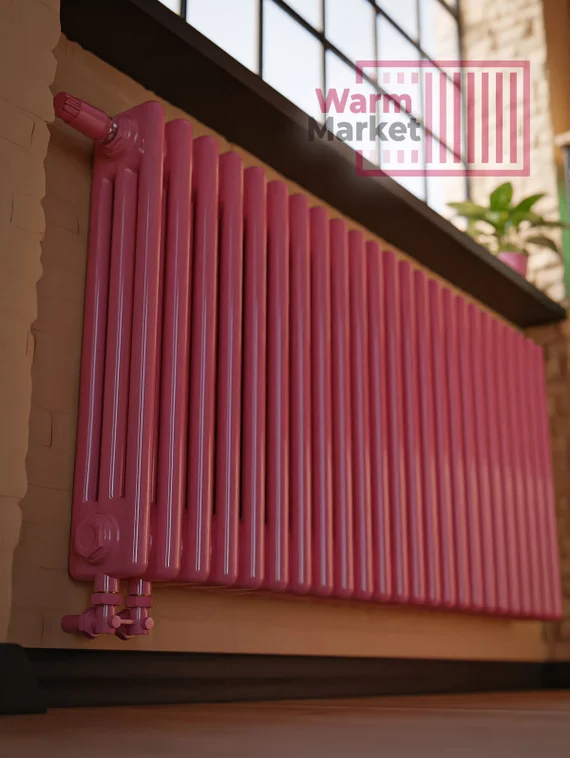 Axxinot Sentir 3050 - стальной трубчатый радиатор, нижнее подключение с термостатикой N69 твв