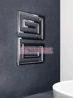 Garmonia l - дизайнерский водяной полотенцесушитель из квадратного профиля