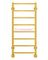 Контур П8-1 - водяной полотенцесушитель, нижнее подключение, цвет золото