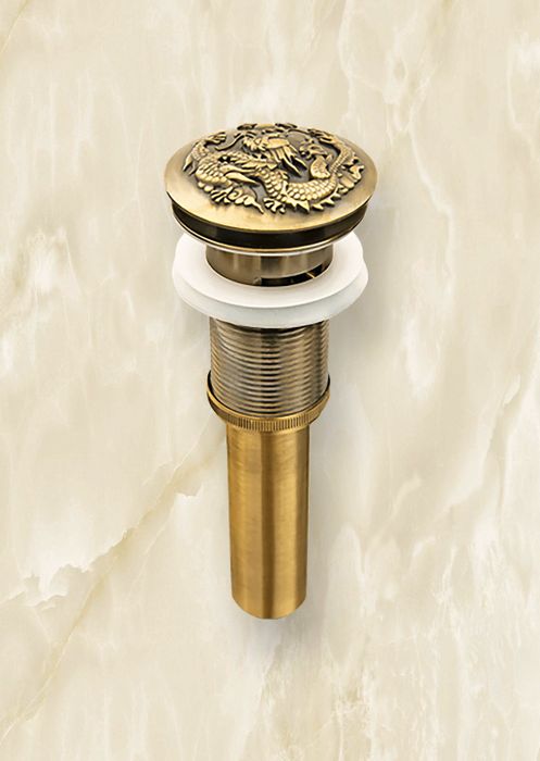 Dragon - донный клапан для сифона цвета бронза | Фото