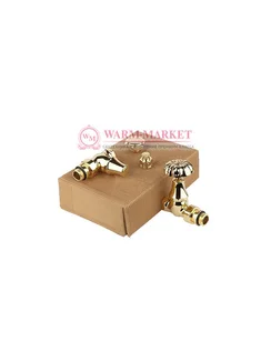 Комплект для подключения радиатора Old Style прямой, золото