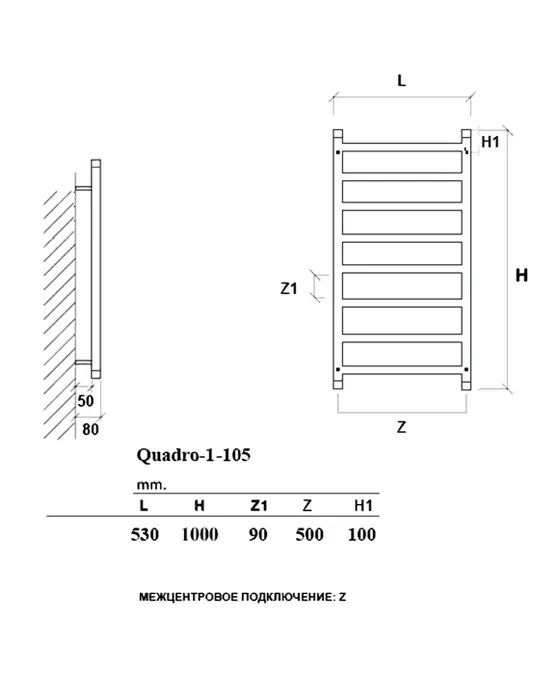 Quadro-Q1 - водяной дизайн-полотенцесушитель из нержавеющей стали | Фото 18