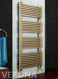 Verona Bronze -  бронзовый дизайн полотенцесушитель с квадратным профилем