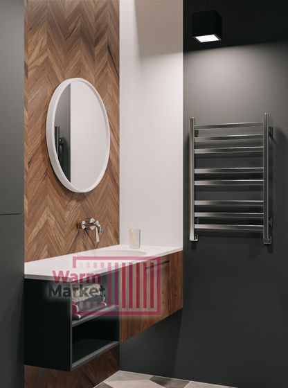 Axxinot V 30 - водяной дизайн полотенцесушитель с квадратным и прямоугольным профилем из нержавеющей стали.