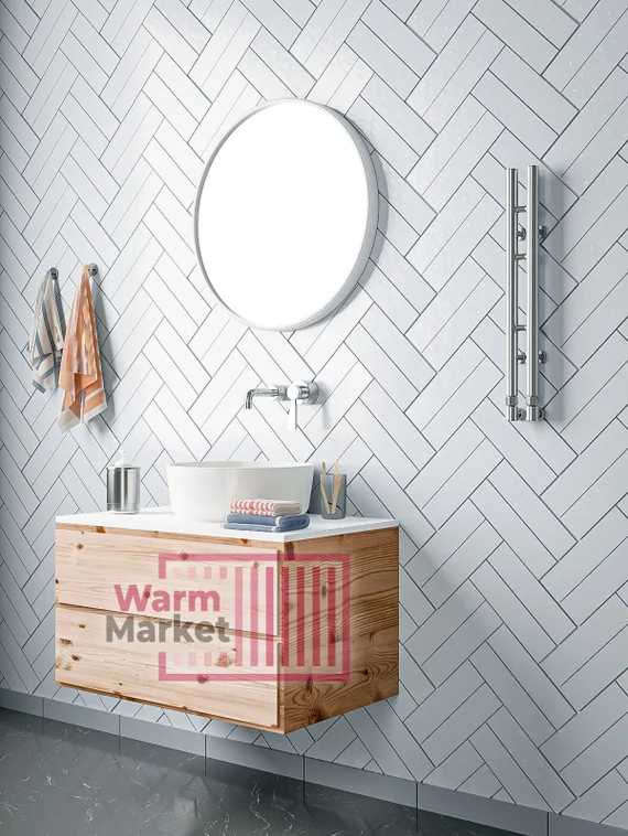 Axxinot Ture 2 - узкий водяной дизайн полотенцесушитель из нержавеющей стали