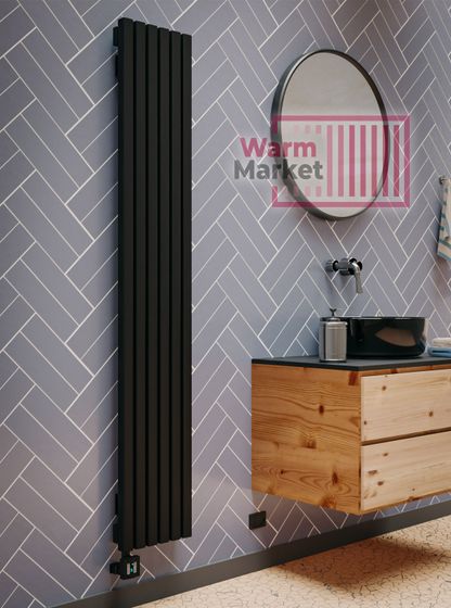 Axxinot Fortalla 40х40 VE - вертикальный электрический радиатор высотой 1500 мм, 6 секций
