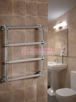 Полотенцесушитель Warmer Bomond в ретро стиле 700х500 мм, 4 перекладины