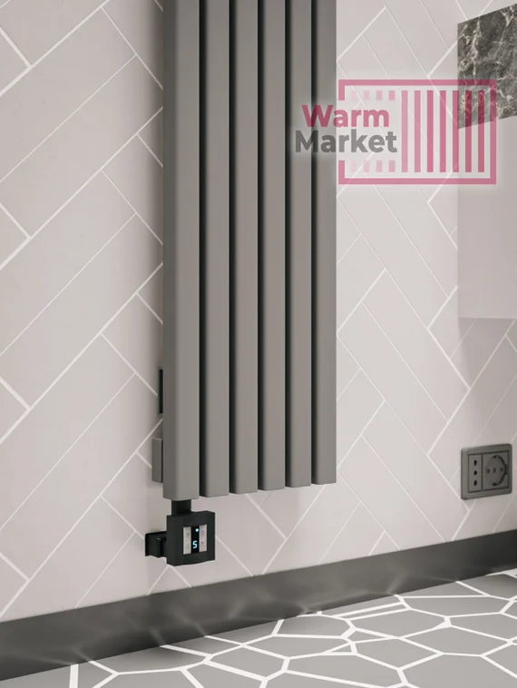 Axxinot Fortalla 40х40 VE - вертикальный электрический радиатор высотой 2000 мм, 8 секций