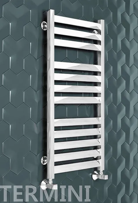 Termini - водяной дизайн полотенцесушитель с прямоугольными вертикалями | Фото 2