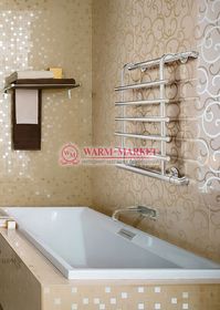 Cascad- полотенцесушитель с изгибом, боковое подключение