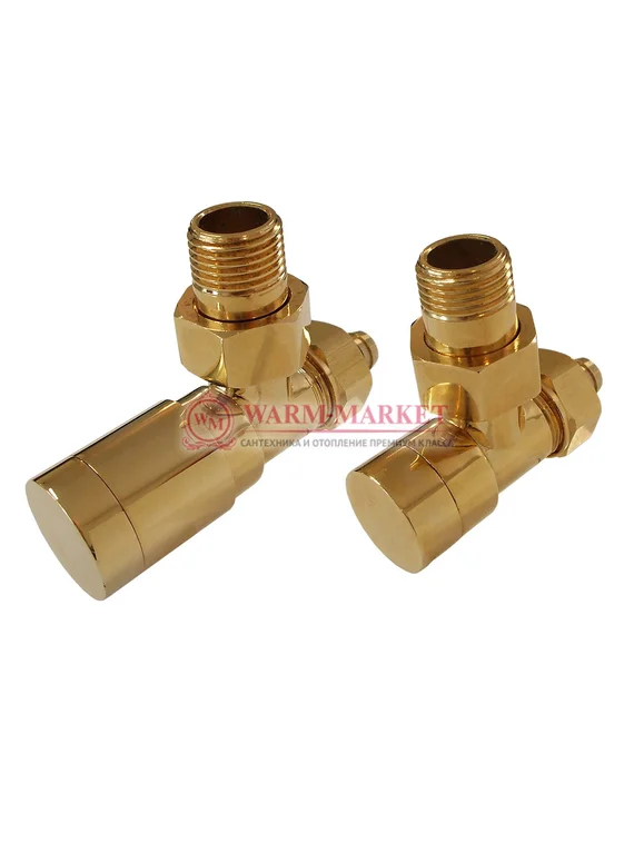 Комплект клапанов с ручной регулировкой Elegant 6042 Золото