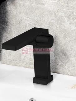 Смеситель для умывальника черный Alme 1510-Bl