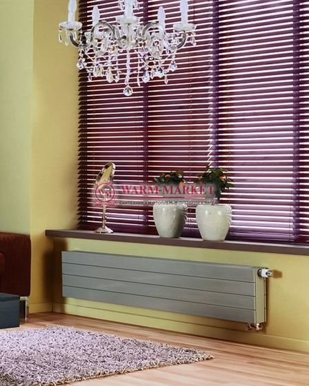 NARBONNE 23 214 - низкий конвектор высотой 214 мм с боковым подключением