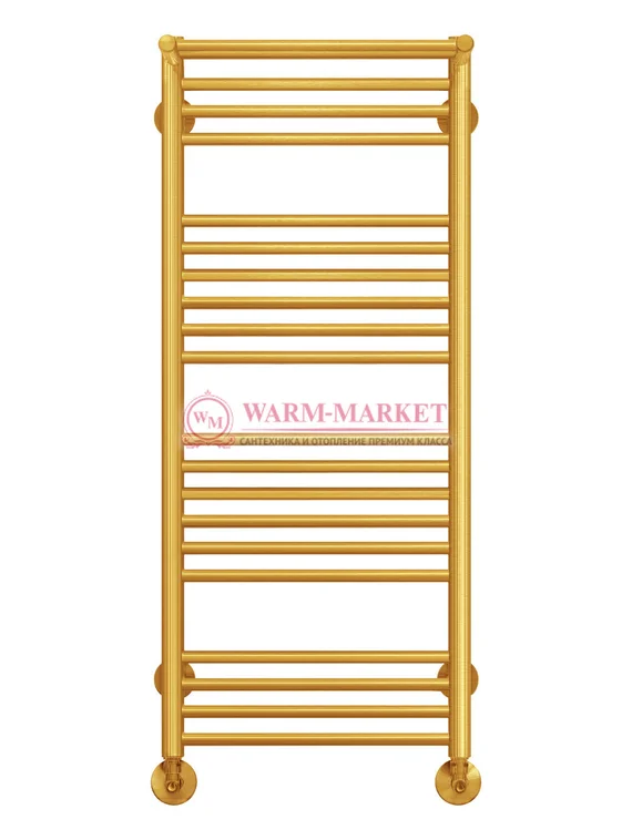 Аврора П20-2 - электрический полотенцесушитель с полкой, цвет золото
