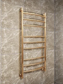 Galant  Bronze - бронзовый водяной полотенцесушитель со слегка выгнутыми перекладинами