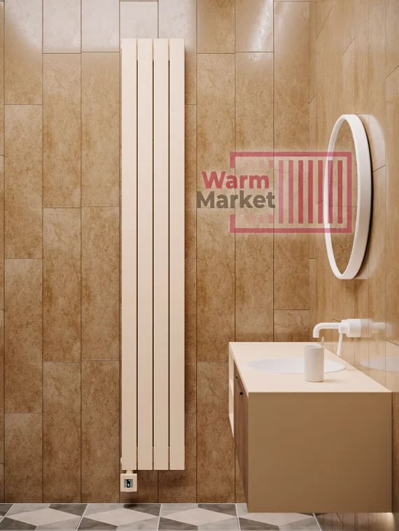 Axxinot Adero 30х60 VE - вертикальный электрический радиатор высотой 1000 мм, 4 секции