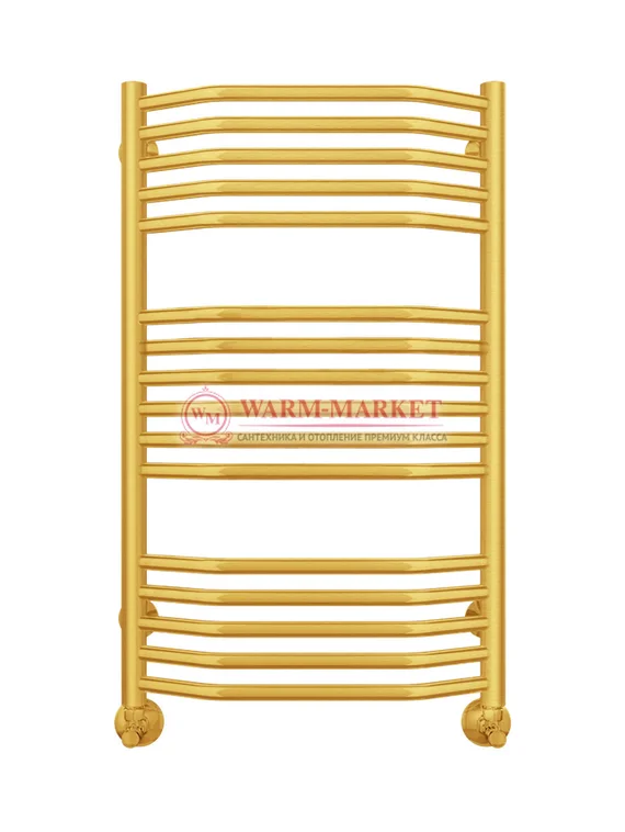 Виктория П16 - электрический полотенцесушитель, цвет золото