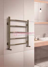 Warmer N Victoria 500х500 -5 перекладин полотенцесушитель  c нижним подключением античная бронза