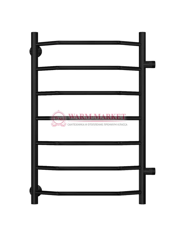 Виктория П7 - электрический полотенцесушитель, черный