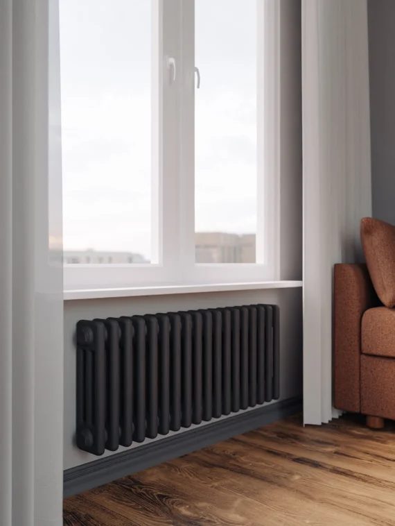 Bronto Pipe 3037 - трехтрубный трубчатый радиатор высотой 370 мм, боковое подключение