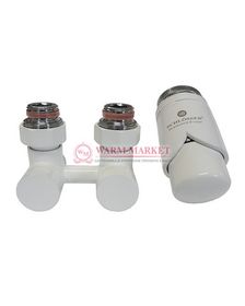 Комплект эксклюзивного узла подключения G 3/4 x М22x1,5 50 мм с термоголовкой Белый