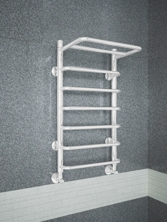 Polka E - электрический полотенцесушитель белого цвета.