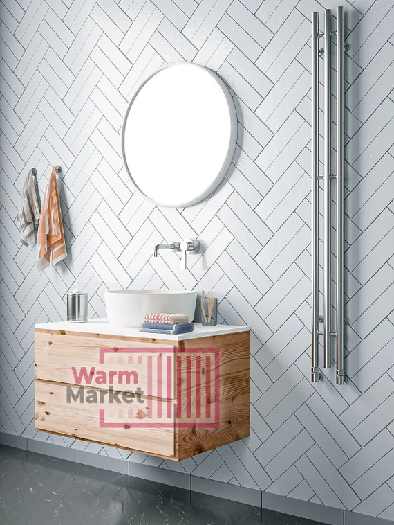 Axxinot Ture 3 - узкий водяной дизайн полотенцесушитель из нержавеющей стали