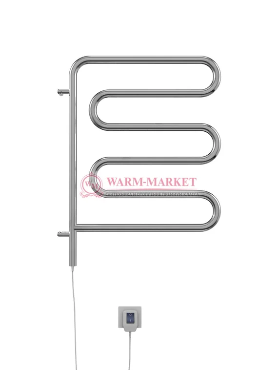 Ш-образный поворотный электрический полотенцесушитель