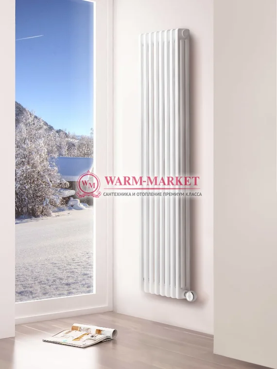 Delta Electric 1800, 8 секций, 3 трубный - электрический вертикальный трубчатый радиатор